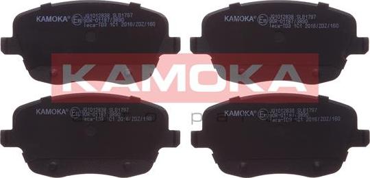 Kamoka JQ1012838 - Гальмівні колодки, дискові гальма autozip.com.ua