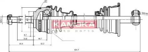 Kamoka RN1138913A - Приводний вал autozip.com.ua