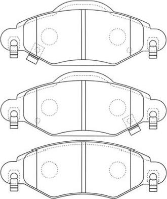 Kavo Parts BP-9096 - Гальмівні колодки, дискові гальма autozip.com.ua