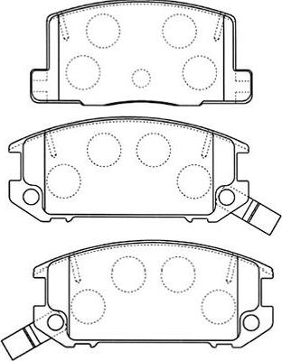 Kavo Parts BP-9093 - Гальмівні колодки, дискові гальма autozip.com.ua