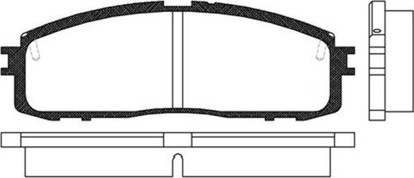 Ashuki 1083-6002 - Гальмівні колодки, дискові гальма autozip.com.ua