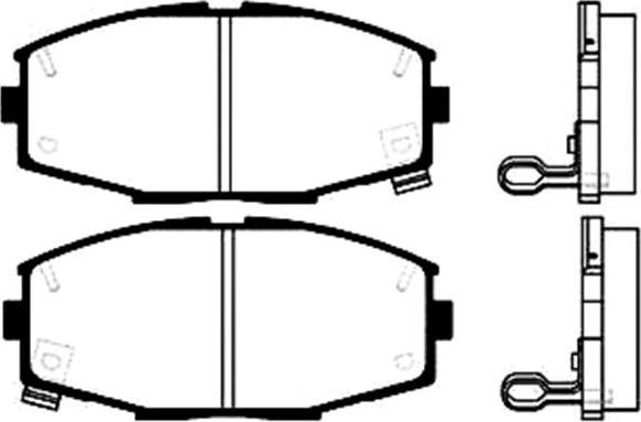 MDR MFP-2245 - Гальмівні колодки, дискові гальма autozip.com.ua