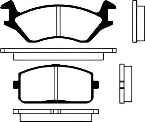 Kavo Parts BP-9002 - Гальмівні колодки, дискові гальма autozip.com.ua