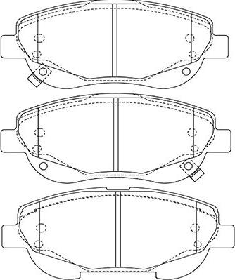 Kavo Parts KBP-9143 - Гальмівні колодки, дискові гальма autozip.com.ua