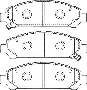 Kavo Parts BP-9152 - Гальмівні колодки, дискові гальма autozip.com.ua