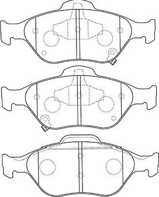 Kavo Parts BP-9109 - Гальмівні колодки, дискові гальма autozip.com.ua