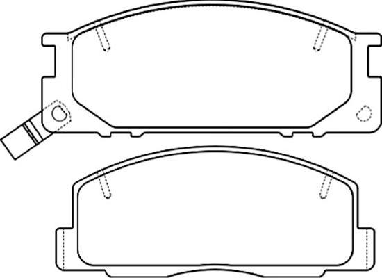 Kavo Parts BP-9101 - Гальмівні колодки, дискові гальма autozip.com.ua