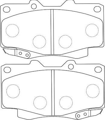 Kavo Parts BP-9117 - Гальмівні колодки, дискові гальма autozip.com.ua