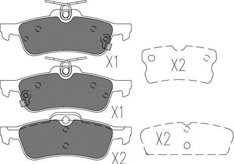 Kavo Parts BP-9131 - Гальмівні колодки, дискові гальма autozip.com.ua