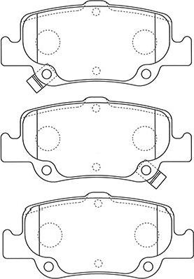 Kavo Parts BP-9129 - Гальмівні колодки, дискові гальма autozip.com.ua