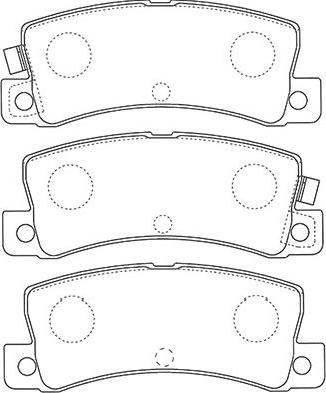 Kavo Parts BP-9124 - Гальмівні колодки, дискові гальма autozip.com.ua