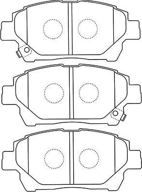 Kavo Parts BP-9120 - Гальмівні колодки, дискові гальма autozip.com.ua
