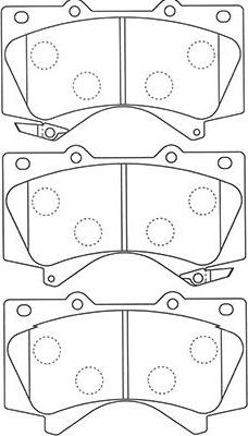 Kavo Parts BP-9121 - Гальмівні колодки, дискові гальма autozip.com.ua
