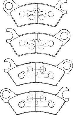 Kavo Parts BP-4547 - Гальмівні колодки, дискові гальма autozip.com.ua