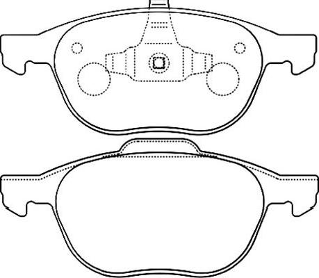 Kavo Parts BP-4555 - Гальмівні колодки, дискові гальма autozip.com.ua