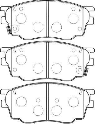 Kavo Parts BP-4550 - Гальмівні колодки, дискові гальма autozip.com.ua