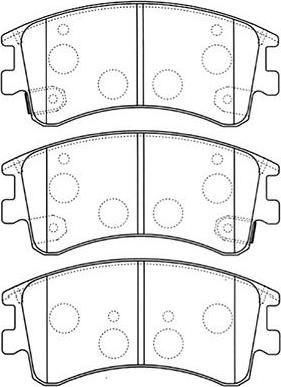 Kavo Parts BP-4551 - Гальмівні колодки, дискові гальма autozip.com.ua