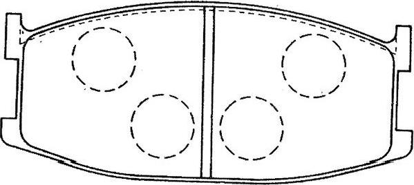 Kavo Parts BP-4561 - Гальмівні колодки, дискові гальма autozip.com.ua