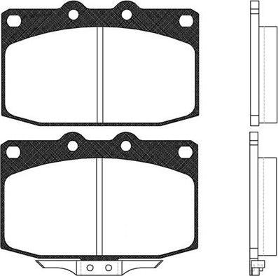 Kavo Parts BP-4509 - Гальмівні колодки, дискові гальма autozip.com.ua