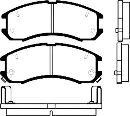 Kavo Parts BP-4516 - Гальмівні колодки, дискові гальма autozip.com.ua