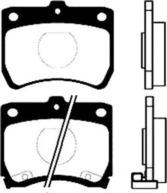 Kavo Parts BP-4511 - Гальмівні колодки, дискові гальма autozip.com.ua