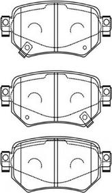 Kavo Parts BP-4588 - Гальмівні колодки, дискові гальма autozip.com.ua