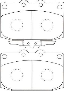 Kavo Parts BP-4530 - Гальмівні колодки, дискові гальма autozip.com.ua