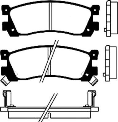 Kavo Parts BP-4537 - Гальмівні колодки, дискові гальма autozip.com.ua