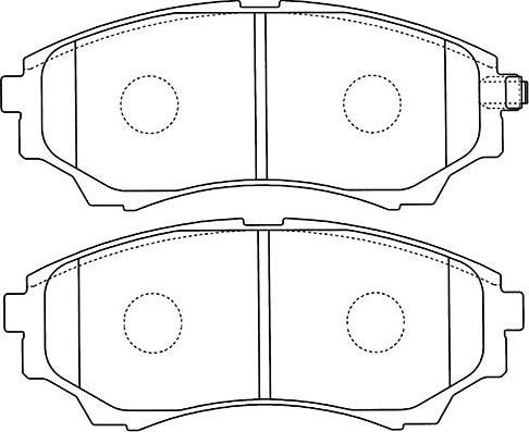 Kavo Parts BP-4570 - Гальмівні колодки, дискові гальма autozip.com.ua