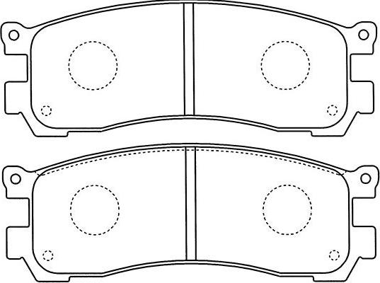 Kavo Parts BP-4571 - Гальмівні колодки, дискові гальма autozip.com.ua