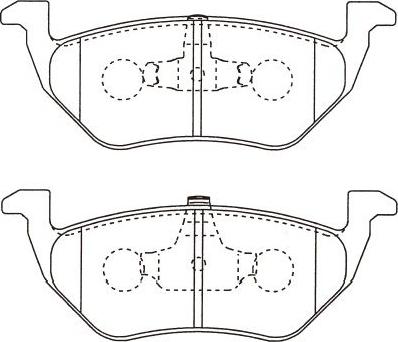 Kavo Parts BP-4578 - Гальмівні колодки, дискові гальма autozip.com.ua