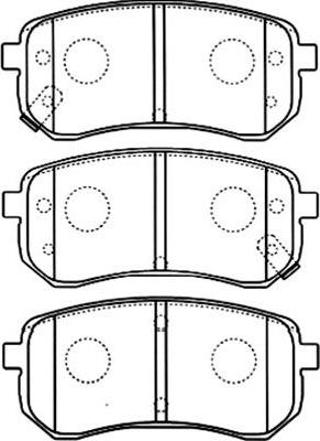 Kavo Parts BP-4014 - Гальмівні колодки, дискові гальма autozip.com.ua
