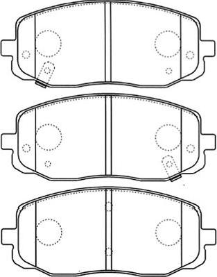 Kavo Parts BP-4015 - Гальмівні колодки, дискові гальма autozip.com.ua