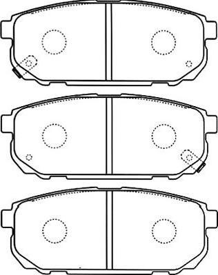 Kavo Parts BP-4011 - Гальмівні колодки, дискові гальма autozip.com.ua