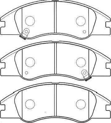 Kavo Parts BP-4012 - Гальмівні колодки, дискові гальма autozip.com.ua