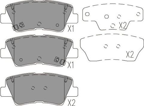 Kavo Parts BP-4031 - Гальмівні колодки, дискові гальма autozip.com.ua