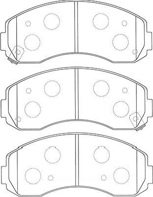 Kavo Parts BP-4020 - Гальмівні колодки, дискові гальма autozip.com.ua