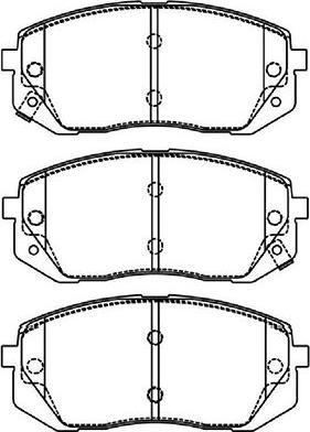 Kavo Parts BP-4021 - Гальмівні колодки, дискові гальма autozip.com.ua