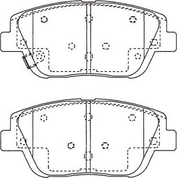 Kavo Parts BP-4028 - Гальмівні колодки, дискові гальма autozip.com.ua