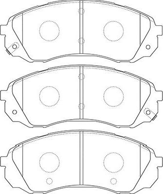 Kavo Parts BP-4022 - Гальмівні колодки, дискові гальма autozip.com.ua