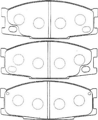 Kavo Parts BP-5549 - Гальмівні колодки, дискові гальма autozip.com.ua