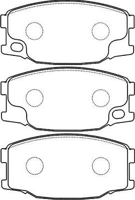 Kavo Parts BP-5544 - Гальмівні колодки, дискові гальма autozip.com.ua