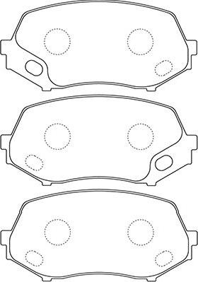 Kavo Parts BP-5554 - Гальмівні колодки, дискові гальма autozip.com.ua