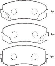 Kavo Parts BP-5555 - Гальмівні колодки, дискові гальма autozip.com.ua