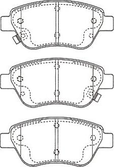 Kavo Parts BP-5569 - Гальмівні колодки, дискові гальма autozip.com.ua