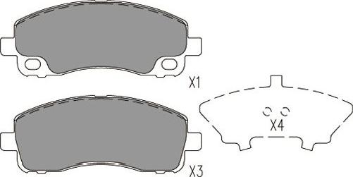 Kavo Parts BP-5564 - Гальмівні колодки, дискові гальма autozip.com.ua