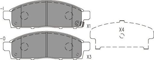 Kavo Parts BP-5566 - Гальмівні колодки, дискові гальма autozip.com.ua