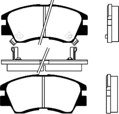 Kavo Parts BP-5506 - Гальмівні колодки, дискові гальма autozip.com.ua