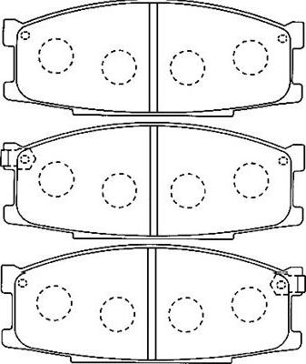 Kavo Parts KBP-5554 - Гальмівні колодки, дискові гальма autozip.com.ua