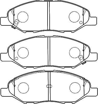 Kavo Parts BP-6599 - Гальмівні колодки, дискові гальма autozip.com.ua